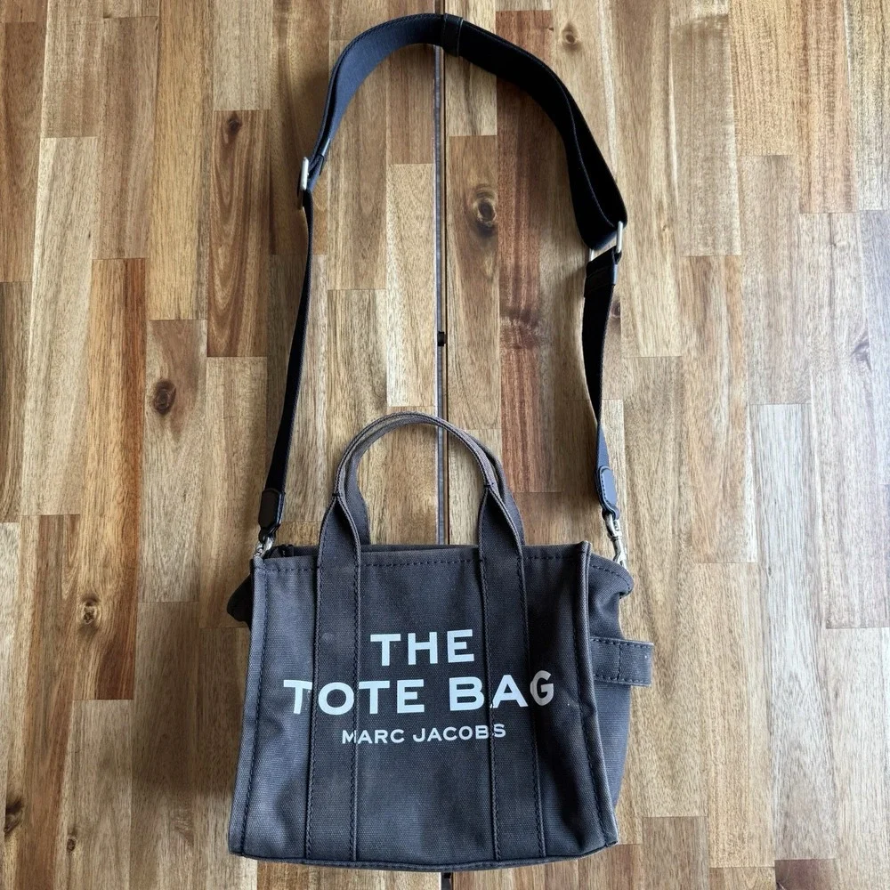 Marc Jacobs The Canvas Tote Bag Black with Detachable Strap~FADED~ NO RETURNS